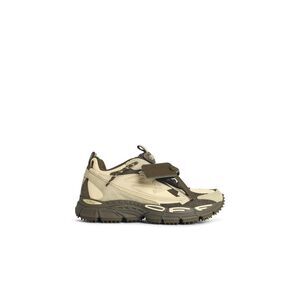 Off-White 'Be Right Back' Green Leather Blend Sneakers Men